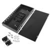 YAODHAOD 4-12 Port Fiber Optic Wall Mount Enclosure Box, Fiber Optic Distribution Box,SCLC Square Port Optical Fiber Termination T Fiber (Rack 4port - 12 Ports, Black) view 1