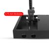 YAODHAOD 4-12 Port Fiber Optic Wall Mount Enclosure Box, Fiber Optic Distribution Box,SCLC Square Port Optical Fiber Termination T Fiber (Rack 4port - 12 Ports, Black) view 4