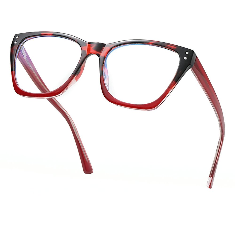 laureles Fashion Blue Light Blocking Reading Glasses Women Computer Reader Leopard Eyewear Frames Female (C1, 2.25 Magnification)