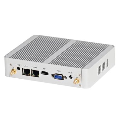 KINGDEL Mini PC Home Firewall Celeron J4105 4 Cores CPU 4GB DDR4 RAM 128GB SSD UHD Graphics 600 Micro Industrial PC Support 4K 1xHD 2xLAN 4xUSB 2xCOM