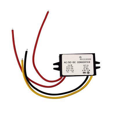 12V Ac to Dc Converter, Step Down Power Supply Car Voltage Regulator AC 10-28V to DC 12V Buck Converter for Car Waterproof Step Down Module (12V 3A)