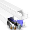 Delamu Cord Hider | 34in Cord Covers for Wires on Wall | Large Cable Hider | Wire Covers for Cords | Wire Hiders for TV on Wall | Paintable Cable Cover Cable Management | W1.18 H0.6in, White view 1