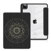 Batianda Hybrid Case for iPad Pro 11-inch 2022 2021 (3rd Generation) / iPad Pro 11" 2nd 2020 [Built-in Pencil Holder] Shockproof Cover with Clear Transparent Back Shell TPU Bumper,Moon Phases view 1