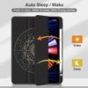 Batianda Hybrid Case for iPad Pro 11-inch 2022 2021 (3rd Generation) / iPad Pro 11" 2nd 2020 [Built-in Pencil Holder] Shockproof Cover with Clear Transparent Back Shell TPU Bumper,Moon Phases view 4