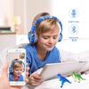 QearFun Cool Dinosaur Bluetooth Headphones, 85dB Safe Volume Limit, Wireless & 3.5mm Wired Headset with Mic, Bluetooth 5.2, Fast Charging, Foldable,for School, Tablet, Travel, Airplane view 4