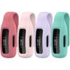 4-PACKS Clips Compatible with Fitbit Inspire 3 Fitness Tracker,Soft Comfortable Silicone Clip 360Protection Holder Accessory Relacement Case for Fitbit Inspire 3 (RoseRed&Pink&Purple&Teal) view 1