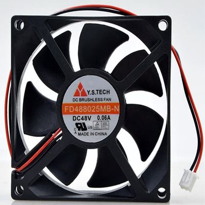 FD488025MB-N Fan for 48V 0.06A 808025mm Cooling Fan