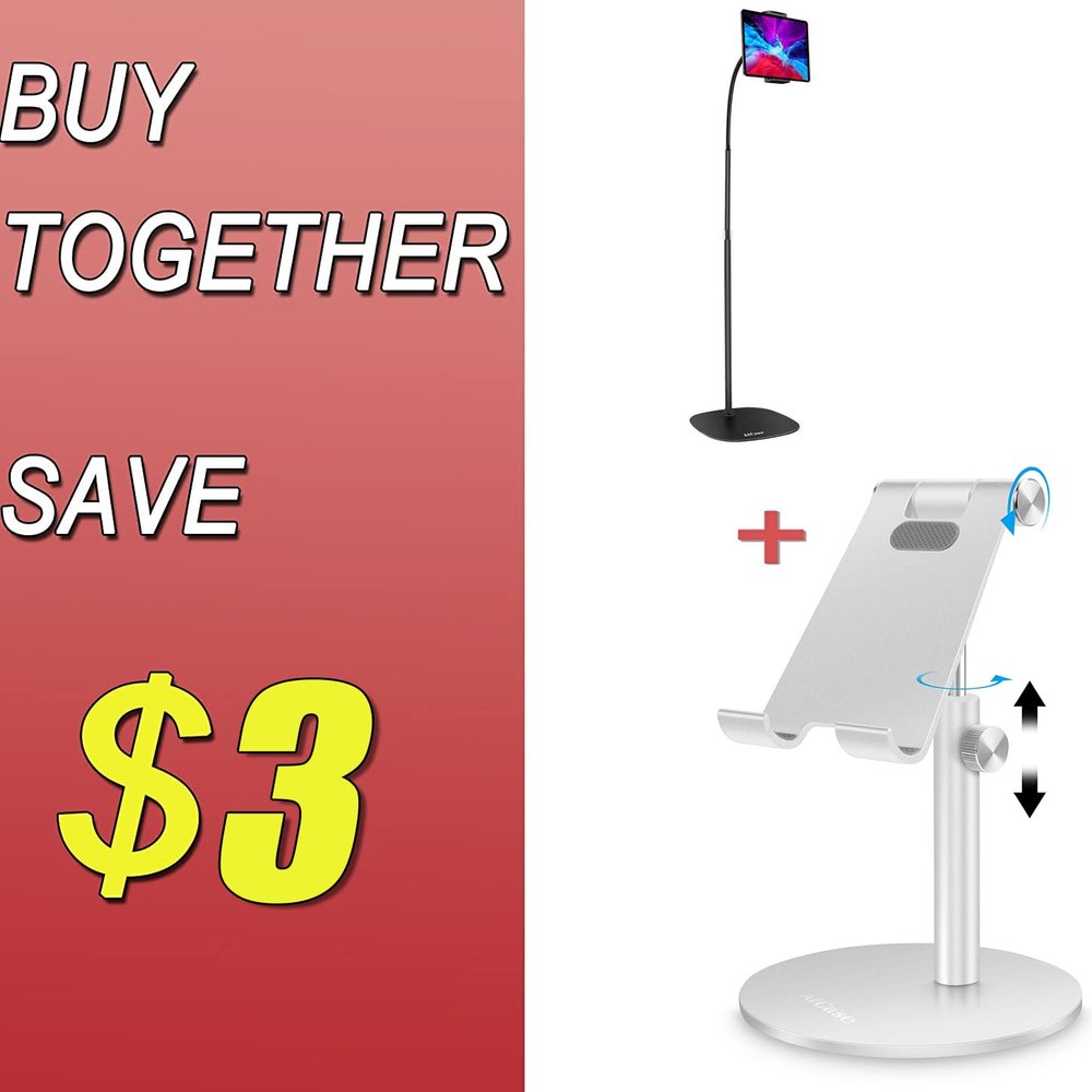 AICase Bundle  2 Items iPad Floor Stand iPad/Phone Stand