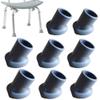 Shower Chair Feet Tip Replacement for Bathroom Toilet Seat Stools & Tub Transfer Bench Anti-Slip Cap Accessories, Cut Edge Style, 8 Pcs view 1