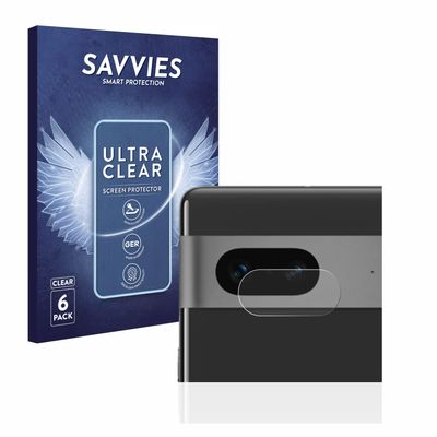savvies 6-Pack Screen Protection Film Compatible with Google Pixel 7 (ONLY Camera) Screen Protector Ultra Clear [Scratch Proof, Anti Fingerprint]