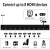 DiamondTiger HDMI Switch Box - 8 in 1 Out HDMI Switcher with Remote, 4K 8 Port HDMI 1.4 Switcher, Support 4K@30Hz, 3D Audio Video Sync, for PS4/3, Xbox, Fire Stick, TV, Projector, PC view 2