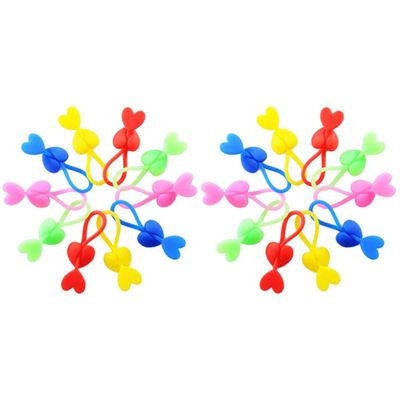 10 Pcs Reusable Tie Silicone Ties Bag Clip Food Sealing Clip