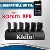 Klein Electronics 6-Shot Slim Charger for Sonim XP8 Phones, 6 Interchangeable Pods, 15V Output, Desk Charger view 2