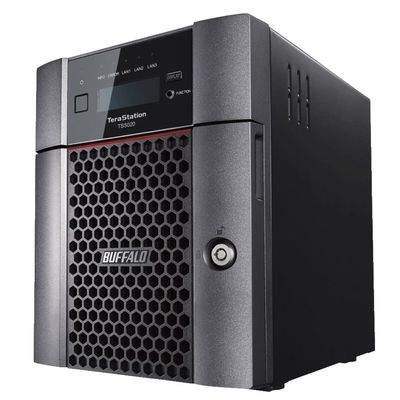 BUFFALO TeraStation 5420DN 4-Bay Business Desktop NAS 8TB (2x4TB) with Hard Drives Included RAID iSCSI Network Storage File Server