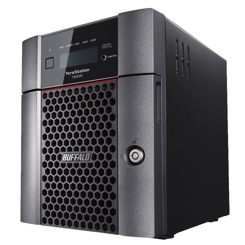 BUFFALO TeraStation 5420DN 4-Bay Business Desktop NAS 8TB (2x4TB) with Hard Drives Included RAID iSCSI Network Storage File Server