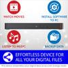 BUFFALO MediaStation 6X Portable Type-C USB 3.2 (Gen 1) Blu-ray Drive/External, Plays and Burns Blu-Rays, DVDs, and CDs. Compatible with PC/Mac Laptops and Desktops view 3