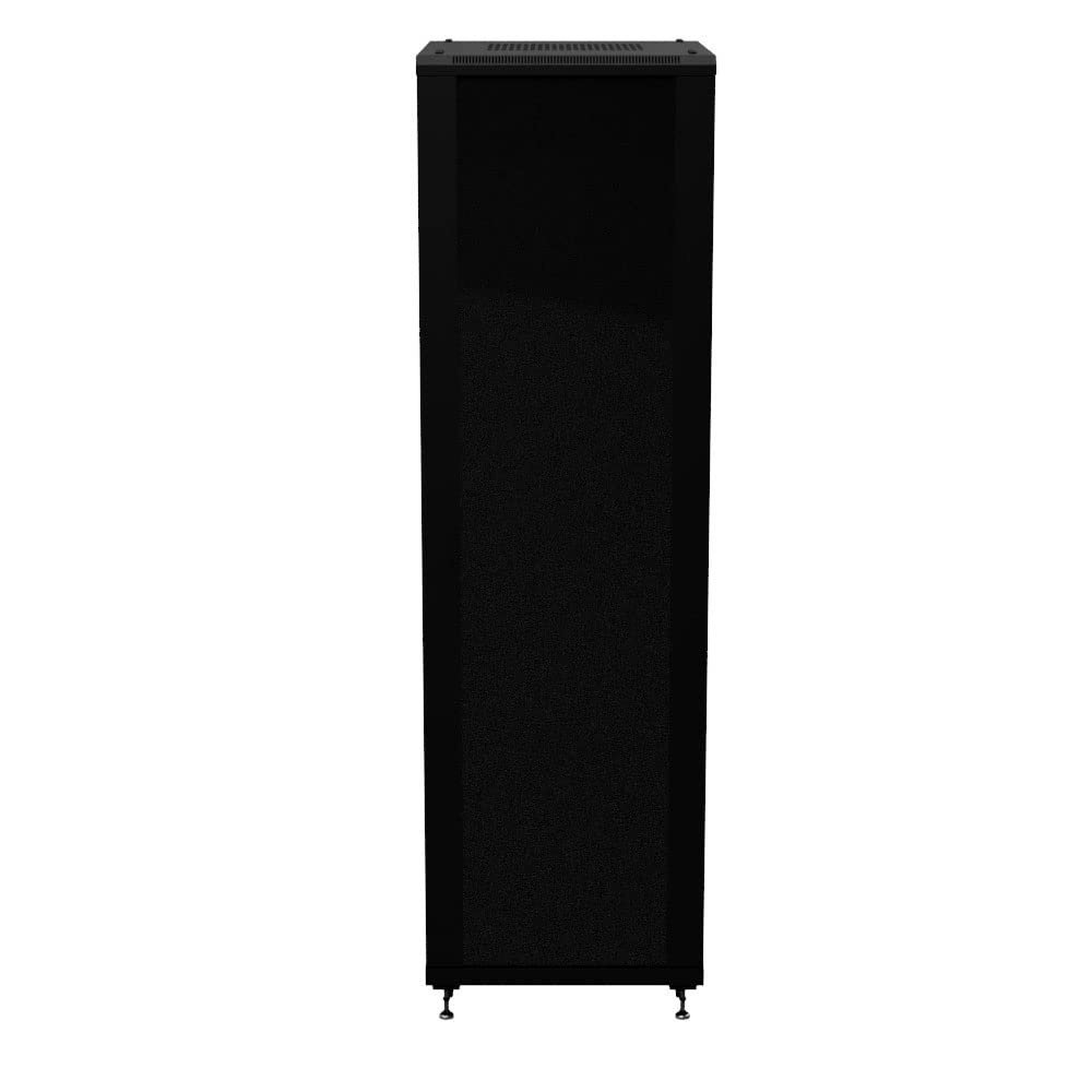NavePoint 42U AV Rack Cabinet, 28 in Depth, Cold-Rolled Steel, Black