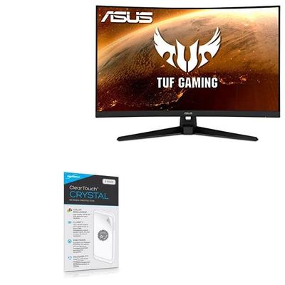 BoxWave Screen Protector Compatible with ASUS TUF Gaming (VG32VQ1B) - ClearTouch Crystal (2-Pack), HD Film Skin - Shields from Scratches