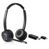 Leitner LH475  Wireless Computer Headset with Microphone  Zoom and Teams Headset  DECT USB Dongle Headset for Softphone, Computer, Laptop, and Tablet  Single or Dual-Ear Wearing Style view 1