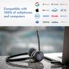 Leitner LH475  Wireless Computer Headset with Microphone  Zoom and Teams Headset  DECT USB Dongle Headset for Softphone, Computer, Laptop, and Tablet  Single or Dual-Ear Wearing Style view 3