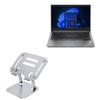 BoxWave Stand and Mount Compatible with Lenovo ThinkPad E14 (21E3) - Executive VersaView Laptop Stand, Ergonomic Adjustable Viewing Angle Metallic Riser - Metallic Silver view 1