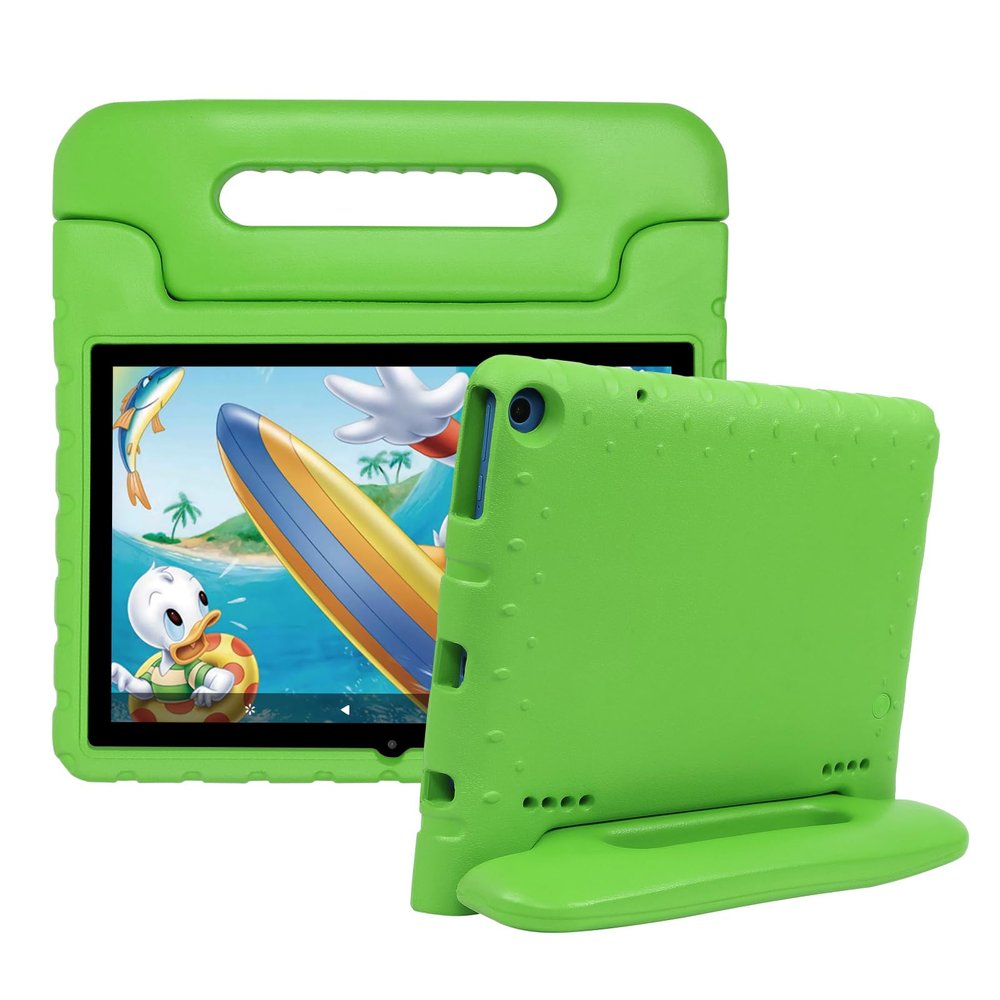 Bolete Kids Case for Onn 10.1 Tablet Gen 3 (2022 Model:100071485), with Handle EVA Foam Shockproof Washable Cover for Onn 10.1 Inch Android Tablet Gen 3 Case, for Adults, Children (Green)