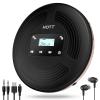 HOTT Portable CD Player with Bluetooth and FM Transmitter with Touch Buttons Backlight,Rechargeable Discman Player with AUX Cable,CD Player Shockproof for Car CD903TF view 1