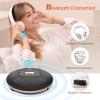 HOTT Portable CD Player with Bluetooth and FM Transmitter with Touch Buttons Backlight,Rechargeable Discman Player with AUX Cable,CD Player Shockproof for Car CD903TF view 3