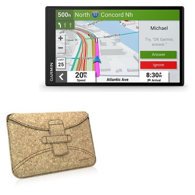 BoxWave Case Compatible with Garmin DriveSmart 76 - Quorky Pouch, Durable, Lightweight Cork Envelope Sleeve Cover