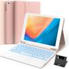 GreenLaw Keyboard case for iPad 9.7 inch, iPad 6th Gen (2018), iPad 5th Gen (2017), iPad Air 2 (2014), 7 Color Backlit, Support 2 BT Devices, Touchpad Keyboard iPad Pro 9.7, Pink view 1