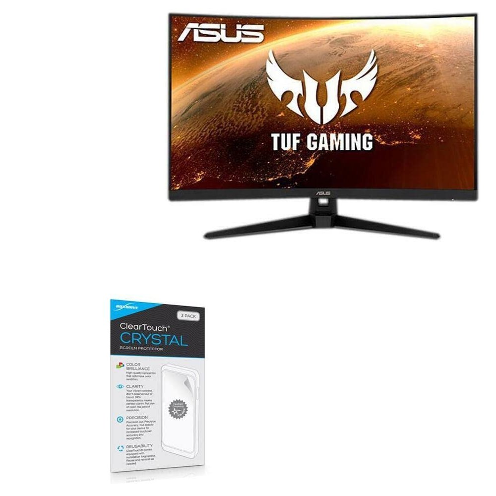 BoxWave Screen Protector Compatible with ASUS TUF Gaming (VG328H1B) - ClearTouch Crystal (2-Pack), HD Film Skin - Shields from Scratches