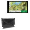 BoxWave Case Compatible with Garmin DriveTrack 71 - Elite Leather Messenger Pouch, Synthetic Leather Cover Case Envelope Design - Jet Black view 1