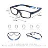 SooGree Sports Goggles Glasses Football Soccer Safety Glasses Goggles Adjustable Strap Interchangeable Temples for Men Youth (1219 Black Blue) view 2