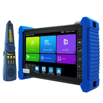 Rsrteng CCTV Camera Tester,IPC-7600C Plus with Cable Tracer WT255 4K 8MP 8K 32MP 8160 * 3616P IP Camera Tester 7 Touch Screen HD Monitor IPC Tester Support WiFi Audio POE HD Output DC Output