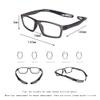 SooGree Sports Goggles Glasses Football Soccer Safety Glasses Goggles Adjustable Strap Interchangeable Temples for Men Youth (1219 Transparent Gray) view 2