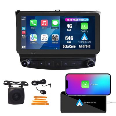 Kunfine Car CarPlay Android Auto Navigation Stereo GPS Radio Reverse Camera Display 10.33" QLED Touchscreen Headunit Tablet Pad Media Player for Lexus is 250 2006-2013, if Applicable Octa Core 4G+64G