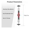 Camnoon 7 Inch Adjustable Articulating Friction Magic Arm Flexible Extension Bracket Aluminum Alloy with Dual 1/4 Inch Screw 360 Rotatable for Video Monitor LED Light Flash view 2