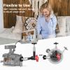Camnoon 7 Inch Adjustable Articulating Friction Magic Arm Flexible Extension Bracket Aluminum Alloy with Dual 1/4 Inch Screw 360 Rotatable for Video Monitor LED Light Flash view 3