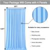 20 ft x 10 ft Wrinkle Free Baby Blue Backdrop Curtains for Parties, 4 Panels 5 ft x 10 ft Polyester Light Blue Photo Backdrop Curtain Drapes for Birthday Wedding Party Baby Shower Photography view 4