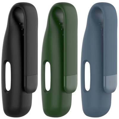 3Pack Fit for Inspire 3 Case with Clip Cover TenCloud Clip Holder Silicone Case Intended for Fitbit Inspire 3 Inspire 2 Ace 3 Tracker (Black+Green+Slate)