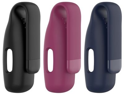 3Pack Fit for Inspire 3 Case with Clip Cover TenCloud Clip Holder Silicone Case Intended for Fitbit Inspire 3 Inspire 2 Ace 3 Tracker (Black+Nave Blue+Wine Red)