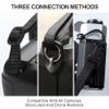 Padwa Lifestyle Light Green Camera Strap - 2" Wide Cotton Woven Genuine Leather Head Camera Straps,Complimentary 2 Pcs Quick Release Clips for All DSLR/SLR Cameras, Binoculars and Drone Remote Control view 3