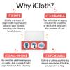 iCloth XL Screen Cleaning Wipes, Lint-Free and Streak-Free, Fast-Drying, Removes Dust, Fingerprints, and Smudges (100 XL Wipes) view 4