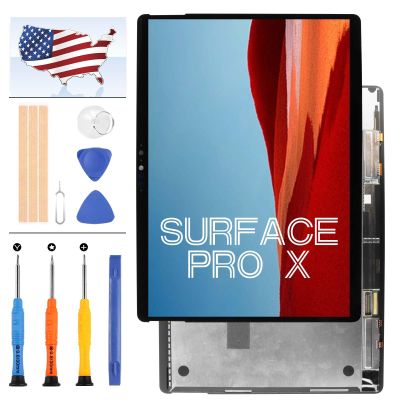for Microsoft Surface Pro X Screen Replacement for Microsoft Surface Pro X 1876 M1042400 LCD Display Touch Screen Digitizer Assembly Repair Parts Black