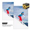Action Camera, 1080P Loop Recording Dustproof, Built in HiFi Sound Microphone Micro USB 2.0 5PIN Interface, Sports Camera for Outdoor(Black Yellow) view 2