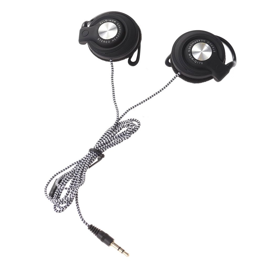 UKCOCO Bass Boost Headphones Ear Earphone Hook Black Mm Headphones Over Stereo Clip Computer Mp On Earhook Buds Player for Earphones Head Workout Running