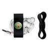 GRAPHICS & MORE Frenchie Ho Ho Ho Headphone Earbud Cord Wrap - Charging Cable Manager - Wire Organizer Set of 2 - Black view 2
