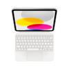Apple Magic Keyboard Folio: iPad Keyboard & case for iPad (A16&10th Generation),Bluetooth/Smart Connector,Detachable Two-Piece Design That attaches magnetically, Built-in trackpad,US English  White view 1