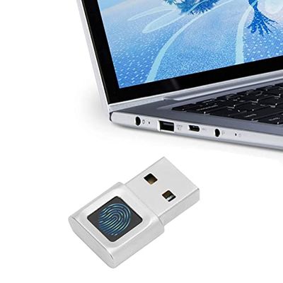 GOWENIC USB Fingerprint Reader, Portable Security Key Biometric Fingerprint Scanner USB Fingerprint Key Reader for 10 11 32/64 Bits, 360 Degrees Touch