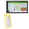 BoxWave Case Compatible with Garmin DriveSmart 66 - AquaProof Pouch, Triple Sealed Waterproof Carrying Pouch Lanyard - Yellow view 1